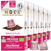 MOKA MEILLEURES ORIGINES KAFE ARABICA MOKA 100% Pure Arabica dal Messico - Intensità 8 - Caffè Bio Delicato e Fruttato- 100 Compatibile con le Capsule Nespresso Zero Rifiuti - Biodegradabili e Compost -Espresso e Lungo - Francia