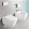 Villeroy & Boch Subway 2.0 coppia sanitari - bidet e WC sospeso con DirectFlush, 5614R2R1+540000R1, Subway 2.0 bianco [WC > Set WC / Bidet]