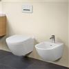 Villeroy & Boch Subway 3.0 coppia sanitari - bidet e WC sospeso con TwistFlush, 4670TS01+44700001, Subway 3.0 bianco [WC > Set WC / Bidet]