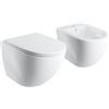 OMNIRES OTTAWA COMFORT coppia sanitari - bidet e WC sospeso con SilentPower, OTTAWACSPMWBP+OTTAWACMBIBP, OTTAWA COMFORT bianco [WC > Set WC / Bidet]