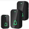 Vemfay Campanello Senza Fili, 400M Campanello Senza Fili da Esterno, IP44 Esterno Impermeabile, 60 Melodie Campanello Wireless con 4 Livelli di Volume Ideale per uso Domestico e in Ufficio
