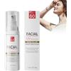 Lnwaci Crema Solare, crema Solare Viso Surf, Crema Solare Colorata Viso, protezione 60 Antimacchia, per Tutti I Tipi Di Pelli