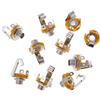 Buwei 10 Pz 1/4 Pollice 6.35mm Presa Stereo Jack Connettore Femmina Montaggio Pannello Saldatura
