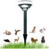 Fancysky Spaventatore per gatti ad ultrasuoni solare per giardino,Repellente Ad Ultrasuoni Per Piccioni A Energia Solare,IPX4 Ultrasuoni impermeabile per giardino per giardino, contro gatti