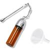 M&M SMARTEK Dispenser dosatore per bottiglie, 57 mm, con cucchiaio (marrone e imbuto)