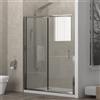 KAMALU Porta doccia nicchia 110cm con anta scorrevole altezza 180cm K410N