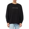 Tommy Hilfiger Uomo Felpa Track Top con Scollo Rotondo, Nero (Black), 4XL