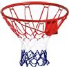 HOMCOM Canestro Basket da Muro in Ferro con Rete in Nylon per Esterno e Interno, Φ46cm