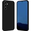 Tveinan Cover per Samsung Galaxy A55 5G Custodia Protettiva, Protezione Completa in Sottile Silicone Opaco Morbida Case Antiurto Cover per Samsung A55 5G, Nero