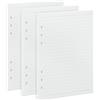 OVISEEN Fogli a Righe per Raccoglitori A5-135 Fogli a Buchi (6 Fori) - Carta 100g/m² - 142x210mm - Refill per Quaderni ad Anelli, Ufficio e Scuola