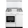 De Longhi Cucina a Gas SGGW854NEDM 4 Fuochi con Grill Elettrico Bianca 86x50 cm