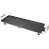 LITTLE BALANCE 8741, Wood 70 Microceramica, Piano cottura elettrico 6-8 persone, Piano cottura, Senza PFAS, 1800 W, Nero/Inox