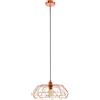 Eglo Leuchten my light Lampadario a sospensione Carlton 2 in alluminio colore rame lucido d.45 cm 1XE27 49488/20