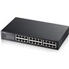 ZyXEL GS1100-24E Switch di Rete Non gestito Gigabit Ethernet (10/100/1000) Nero Switch - Switch di Rete (Non gestito, Gigabit Ethernet (10/100/1000))