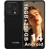 DOOGEE N50 Pro cellulare gratuito 20GB RAM + 256GB ROM Android 13 50MP AI camera, 6,52 pollici 1TB espandibile Widevine L1 4G - Green