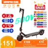 AOVOPRO Scooter elettrico AOVOPRO ES80 500W per adulti 35KM a lungo raggio 31KM/H Scooter elettrico pieghevole ad alta velocità Scooter intelligente da 8,5 pollici - AOVOPRO ES80 10.5AH