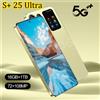CHOTOG S + 25 Versione Ultra Globale Telefoni cellulari originali 7.3HD 4G 5G Doppia scheda SIM Telefono cellulare Android 14 Smartphone 7800mAh Cellulare - Black 12GB 256GB