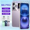 LenO Versione globale M6 Pro Smartphone 22G + 2TB 4G/5G Dual Sim Cellulare Snapdragon 8 Gen3 Android 14 Telefono cellulare sbloccato Celular - grey