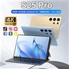 LenO 2025 Versione Globale S25 Pro Tablet PC Android 14 Snapdragon 8gen2 16GB + 1024GB 10000mah 5G Dual SIM WIFI Scheda Originale Ultra - black