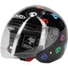DMD Casco Jet Dmd 007 Con Teschi Skull Black
