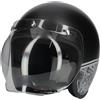 MOTOCUBO Casco Jet Fibra Motocubo Miami Vis Bolla Humans Nero Opaco