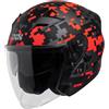 IXS Casco Jet Ixs 99 2.0 Nero Opaco Rosso