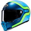 HJC Casco Integrale Hjc V10 Grape Blu Azzurro Verde
