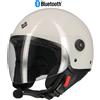 TUCANO URBANO Casco Tucano El'jettin Con Bluetooth Integrato Bianco Ghiaccio Lucido