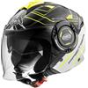 PREMIER Casco Jet Premier Cool Evo con Sunvisor Nero Giallo Opaco