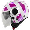 KAPPA Casco Jet Kappa Kv37r Evo Style Bianco / Fucsia