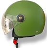 JFM Casco Jfm Demi Jet Monocolore Verde Opaco