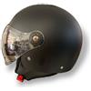 JFM Casco Jfm Demi Jet Monocolore Nero Opaco