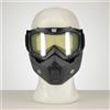 MSK Maschera Combat Per Caschi Aperti Trasparente