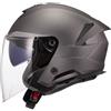 LS2 Casco Jet Ls2 Of618 Verso Ii Solid Matt Titanium