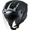 KYT Casco Jet Kyt D-city Lucent Matt Black/silver