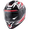 GIVI Casco Givi Integrale 50.6f Stoccarda Follow Bianco Rosso Nero