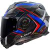 LS2 Casco Ribaltabile Ls2 Ff901 Advant X Carbon Future Ii White Blue