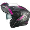 CGM Casco Modulare Cgm 569g C-max City Nero Fucsia Fluo Opa