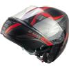 CGM Casco Modulare Cgm 569g C-max City Nero Rosso Opaco