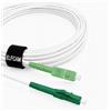 Elfcam® - Cavo Fibra Ottica LC/APC per SC/APC Simplex Monomodale 9/125μm OS2 LSZH, Bianco (0,5M)