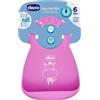 Chicco Bavaglino Silicone Con Tasca Rosa Chicco 10219.10 - Pappa