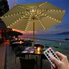 Sunlisky Illuminazione per ombrellone, catena luminosa a LED per esterni, IP68, lampada decorativa a LED (8 bande x 1,3 m, 3000 K)