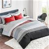 Comfort Spaces Comfort spazi lenzuolo in un sacchetto Consolatore set Colin cara Full Red/Grey