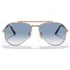 Ray-Ban Occhiali da Sole RB3625 92023F New Aviator Oro/Blu Sfumato Unisex