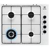 Electrolux Piano Cottura Gas EGS6414W 4 Fornelli Bianco da Incasso