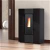 Extraflame Marilena Plus AD Stufa a pellet canalizzata nera 3,7-8,0 kW 230 m³