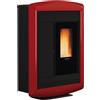 Yeppon La Nordica-Extraflame Stufa a pellet Souvenir Lux 10,2 kW canalizzata slim bordeaux