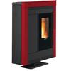 SOUVENIR Extraflame Stufa a pellet canalizzata Souvenir Steel Evo 10,2 kW bordeaux