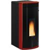 La Nordica Sibilla Plus Stufa a Pellet Bordeaux 2,4-8,2 kW Riscalda 235 m³