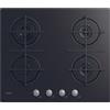 Candy Piano cottura a gas 4 fornelli da incasso 59 cm nero vetro CVG6B